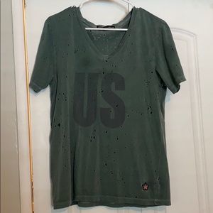 Distressed USA Tee